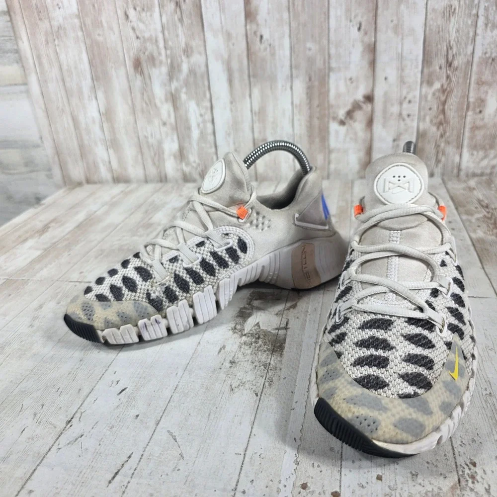 Nike Free Metcon 4 Women 7 Leopard Print Training Shoes Desert Sand DJ4310-074
